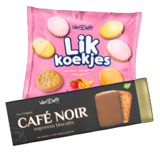 Van Delft café noir, likkoekjes of dubbeldikjes puur